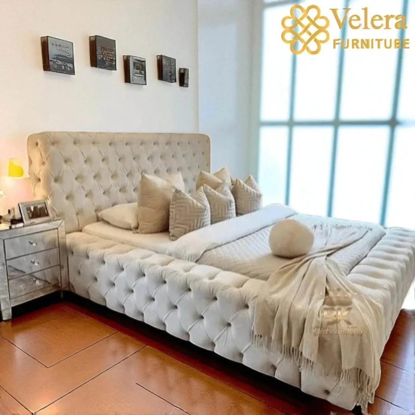 Upholstered Ambassador Bed - Velera Furniture