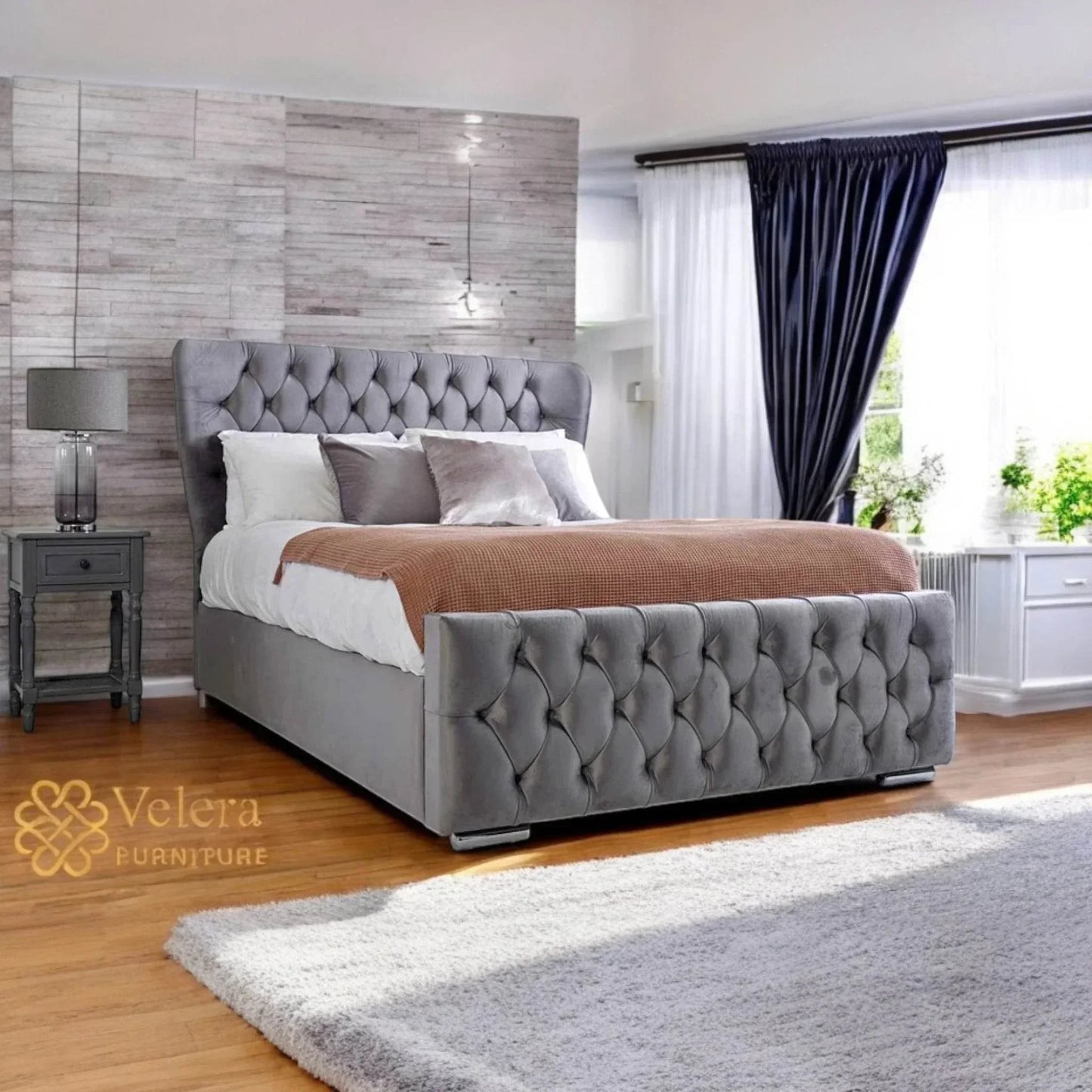 Upholstered Kendal Bed - Velera Furniture