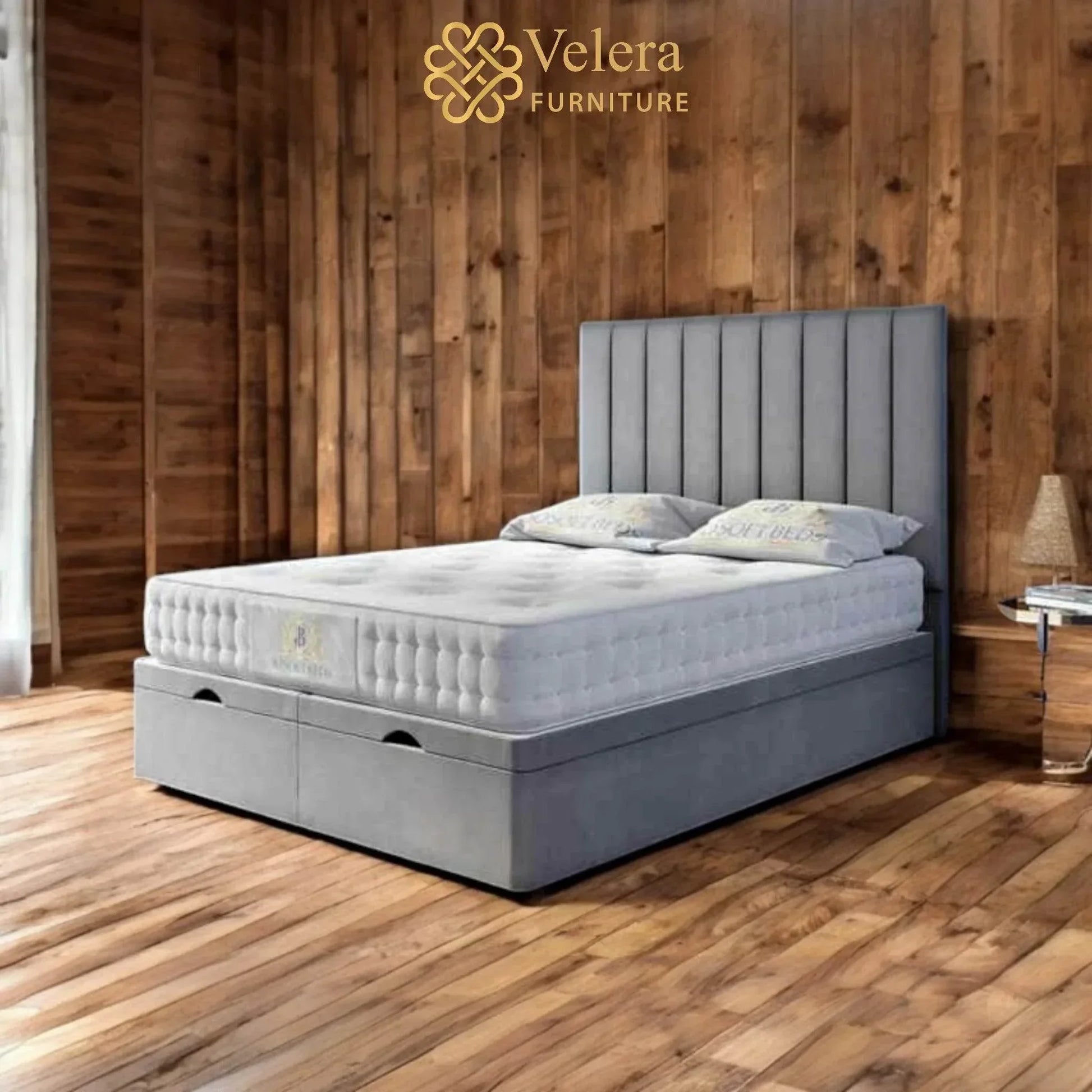 Upholstered Ottoman Bed - Velera Furniture